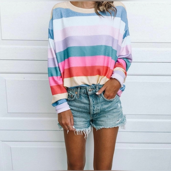 Tops - Rainbow Long Sleeve Top 🌈